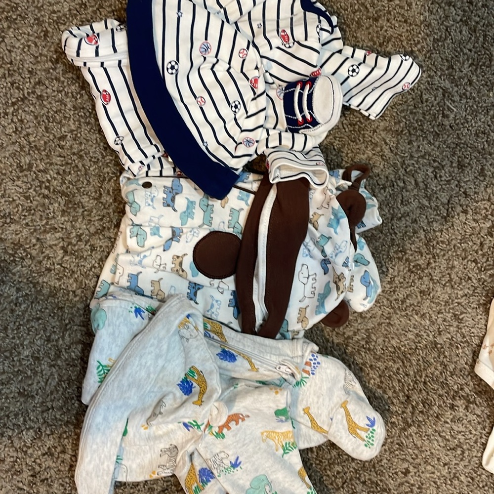 Bundle 3 Little me pajamas with hats